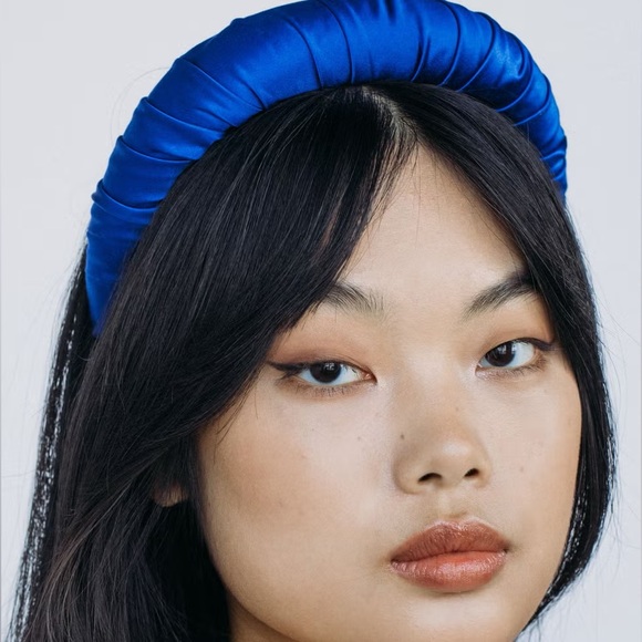 💫RARE!💫 Jennifer Behr, Royal Blue, Tori Satin, Headband! - Picture 8 of 10